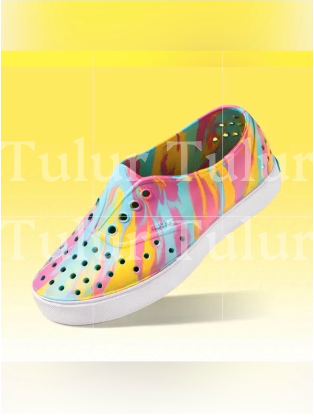 Native Kids Miller Rainbow Tie Dye Mixed Shoes 8